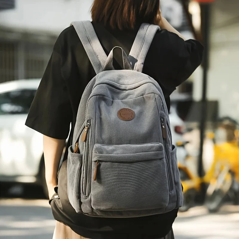 Women's Olive Green Corduroy Backpack Large Capacity Backpacks Casual Daypack Work School Travel Ideal Gift for Students School
Women's Olive Green Corduroy Backpack Large Capacity Backpacks Casual Daypack Work School Travel Ideal Gift for Students School