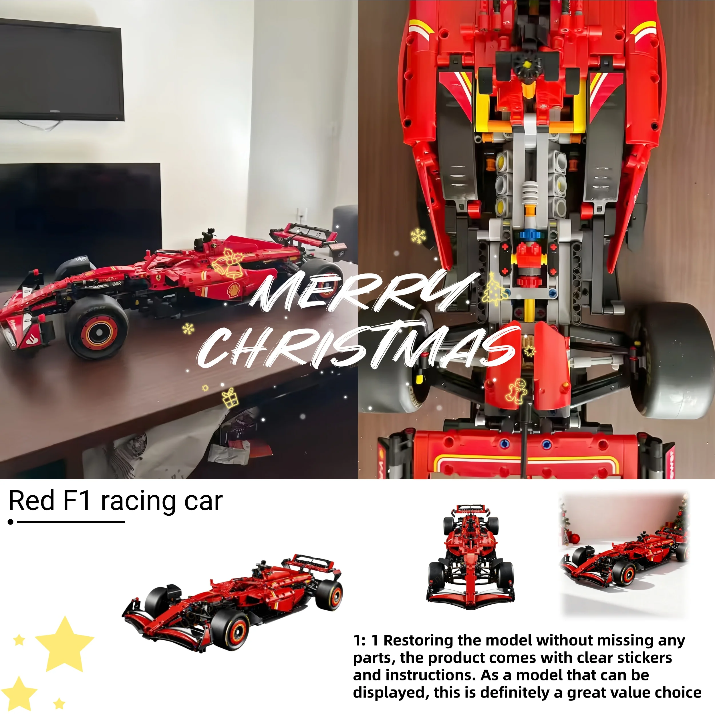 Горячие предложения 1361 шт. Технология гоночного автомобиля Строительные блоки Механическая группа Кирпичи Сборная модель Взрослые Рождественские подарки
Горячие предложения 1361 шт. Технология гоночного автомобиля Строительные блоки Механическая группа Кирпичи Сборная модель Взрослые Рождественские подарки