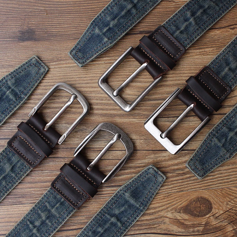 New Men's Retro Denim Buckle Belt Wide Fashionable Youth Casual Leather Belt Alloy Buckle Soft Surface Jeans Style Workwear
New Men's Retro Denim Buckle Belt Wide Fashionable Youth Casual Leather Belt Alloy Buckle Soft Surface Jeans Style Workwear