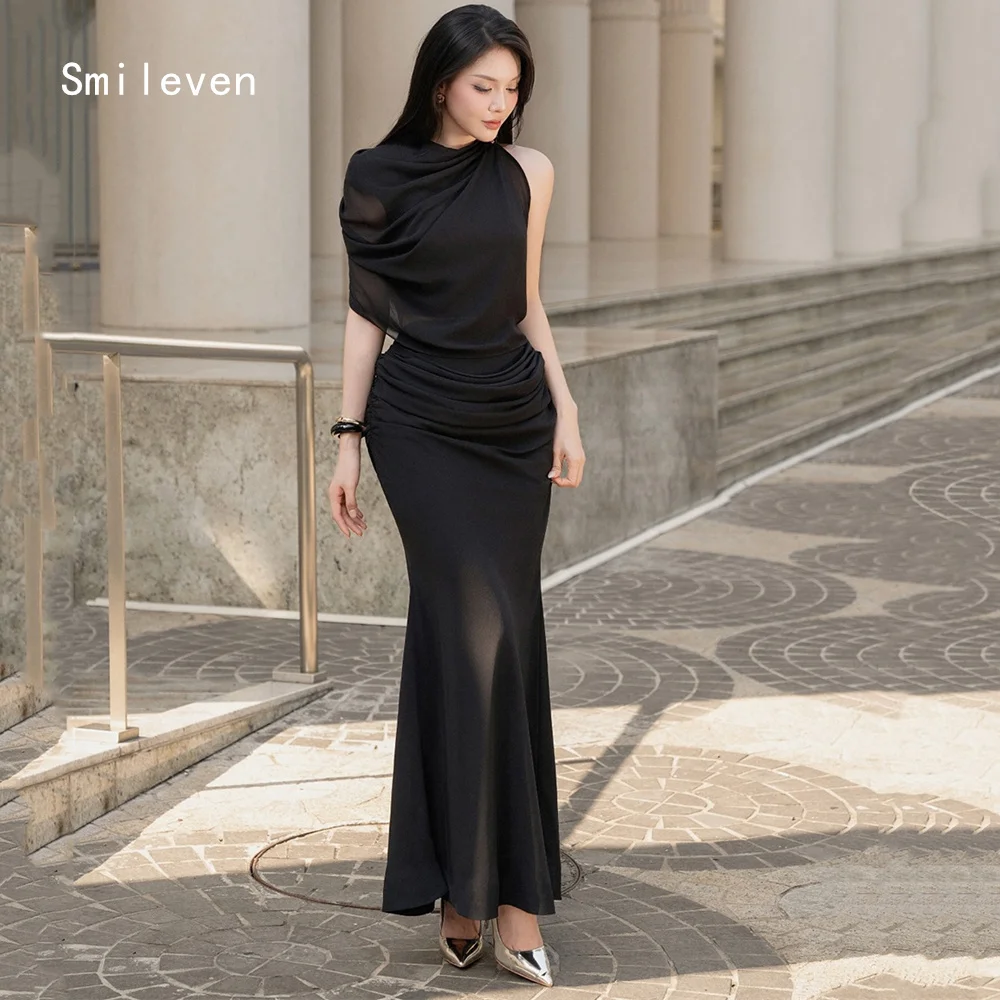 Smileven Luxury Korean Style Mermaid Prom Dress Illusion Evening Gowns Noval One Shoulder Occasion Dress Customized 2026
Smileven Luxury Korean Style Mermaid Prom Dress Illusion Evening Gowns Noval One Shoulder Occasion Dress Customized 2026