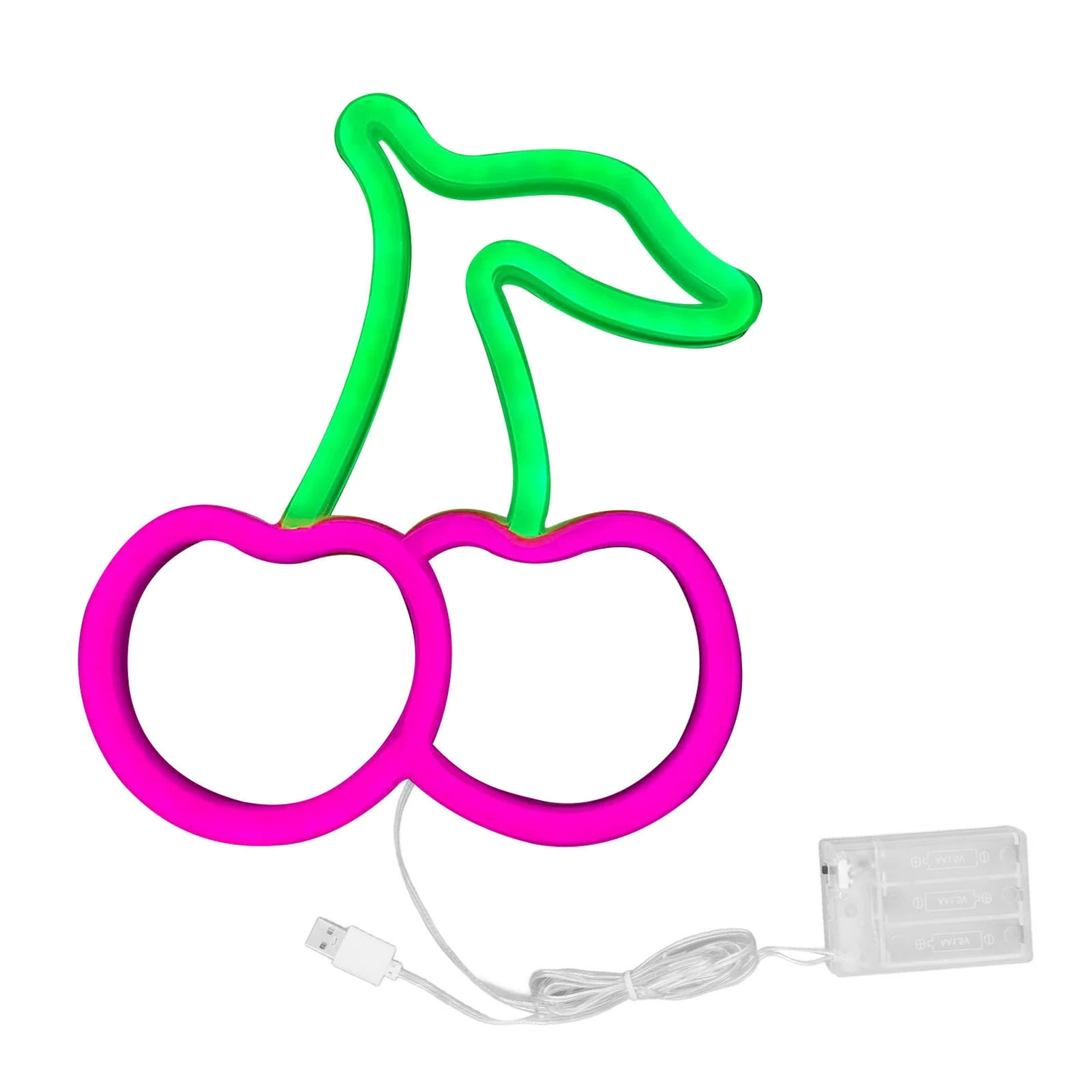 LED Neon Night Light Lamp USB Powered Decorative Wall Fruit Neon Sign Light for Wedding Party Pink Lighting Cherry Shape
LED Neon Night Light Lamp USB Powered Decorative Wall Fruit Neon Sign Light for Wedding Party Pink Lighting Cherry Shape