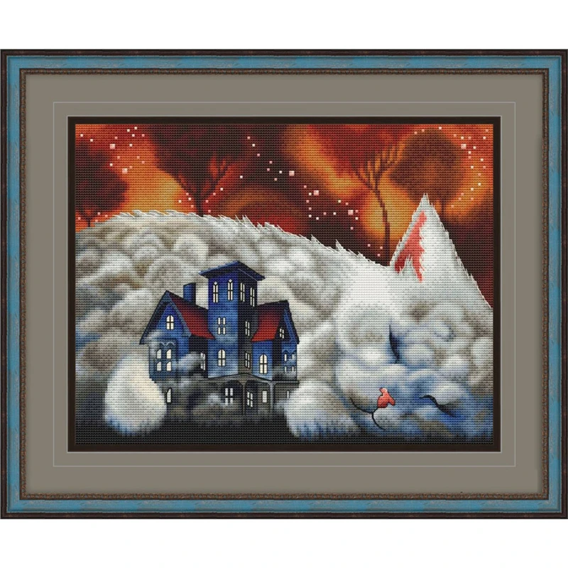 ZZ4563 For Needlework Kit NOT PRINTED Cross Stich Painting Set Cross Stitch Kits Cat Embroidery Set Stitch Kits Cross
ZZ4563 For Needlework Kit NOT PRINTED Cross Stich Painting Set Cross Stitch Kits Cat Embroidery Set Stitch Kits Cross