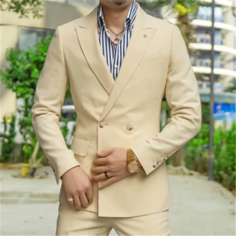 Latest 2 Piece Suits for Men Groom Dress Slim Fit Classic Style Costume Homme Wedding Luxury Men's Formal Wear (Blazer+Pants)
Latest 2 Piece Suits for Men Groom Dress Slim Fit Classic Style Costume Homme Wedding Luxury Men's Formal Wear (Blazer+Pants)