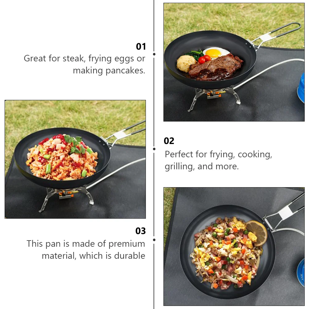 Outdoor Folding Non-stick Pan 9 Inch Skillet Cast Iron BBQ Grill Camping Pots Practical Easy Clean Stove Cooker
Outdoor Folding Non-stick Pan 9 Inch Skillet Cast Iron BBQ Grill Camping Pots Practical Easy Clean Stove Cooker