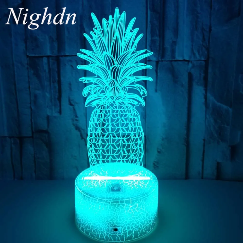 Nighdn Pineapple Night Light for Kids 3D Illusion Lamp 7 Colors Changing Led Nightlight Child Decoration Bedroom Gifts Toys
Nighdn Pineapple Night Light for Kids 3D Illusion Lamp 7 Colors Changing Led Nightlight Child Decoration Bedroom Gifts Toys