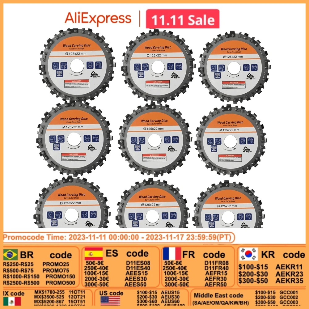 125mm/115mm/100mm Grinding Machine Woodworking Disc Grooving Machine Chains Disc Wood Carving Cutting Disc Angle Grinder
125mm/115mm/100mm Grinding Machine Woodworking Disc Grooving Machine Chains Disc Wood Carving Cutting Disc Angle Grinder