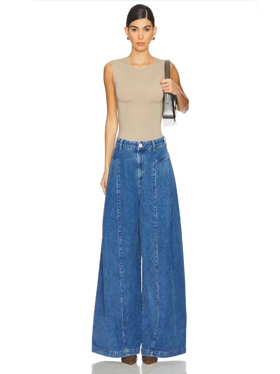 Модные женские повседневные простые неэластичные широкие джинсы в стиле ретро синего цвета с разбитым косточкой
Модные женские повседневные простые неэластичные широкие джинсы в стиле ретро синего цвета с разбитым косточкой