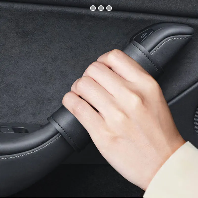 Inner door handle protective case leather Anti-aging Door interior protective accessories For Tesla Model 3/Model Y 4PCS
Inner door handle protective case leather Anti-aging Door interior protective accessories For Tesla Model 3/Model Y 4PCS
