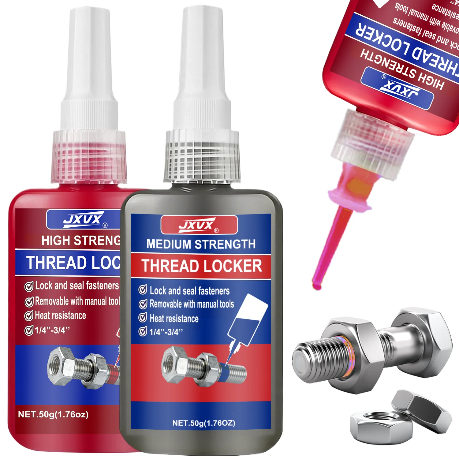 243/271 Medium Strength To High Threadlocker Blue Red Threadlocker Adhesive Thread Locker Blue Screw Glue Agent Anaerobic Glue Anti-Loose 50ml.
243/271 Medium Strength To High Threadlocker Blue Red Threadlocker Adhesive Thread Locker Blue Screw Glue Agent Anaerobic Glue Anti-Loose 50ml.