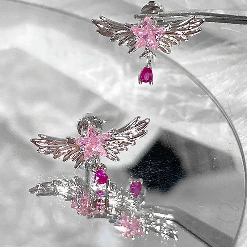 2024Cute and Sweet Angel Wings, Screws, Earbone Studs, Women's Simple Pink Earrings, Birthday Party Jewelry, Gift Accessories
2024Cute and Sweet Angel Wings, Screws, Earbone Studs, Women's Simple Pink Earrings, Birthday Party Jewelry, Gift Accessories