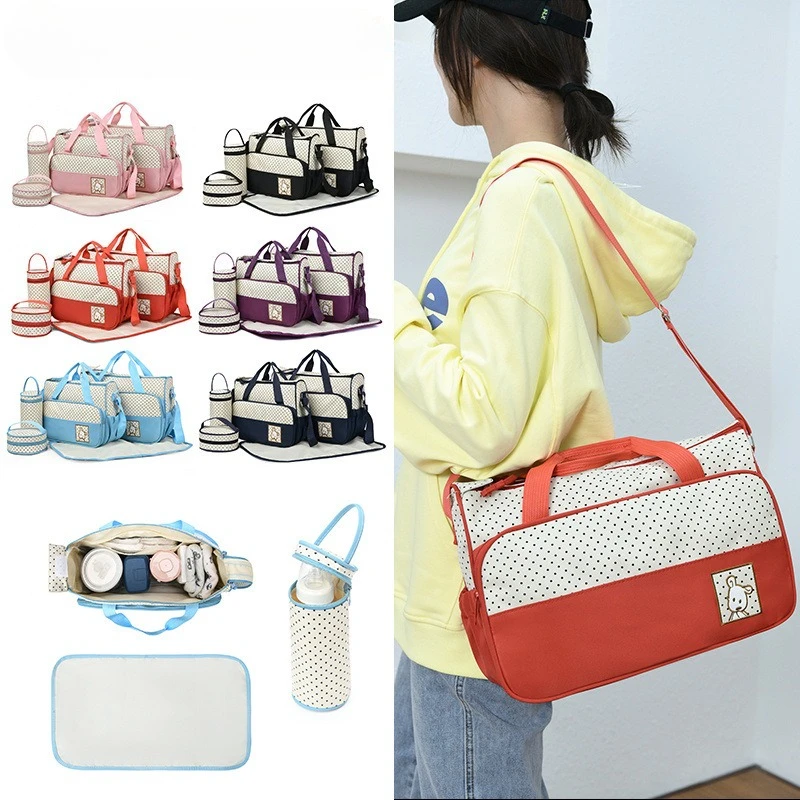 5pcs/set Large Capacity Baby Bag for Mom Travel Stroller Organizer Baby Diaper Bag Mummy Maternity Newborn Accessories Bag Gifts
5pcs/set Large Capacity Baby Bag for Mom Travel Stroller Organizer Baby Diaper Bag Mummy Maternity Newborn Accessories Bag Gifts