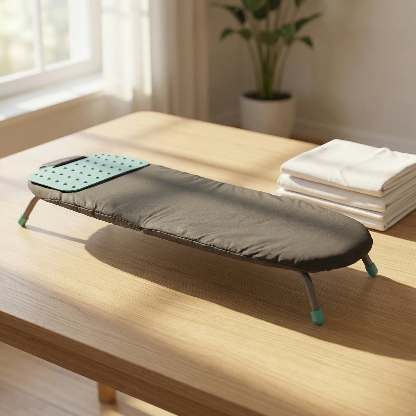Travel Compact Ironing Table Metal Mesh Panel Space-Saving Ironing Board with Iron Mat Non-Slip Feet Set for Dorm Rooms RVs Travel Apartments (Charcoal Black)
Travel Compact Ironing Table Metal Mesh Panel Space-Saving Ironing Board with Iron Mat Non-Slip Feet Set for Dorm Rooms RVs Travel Apartments (Charcoal Black)