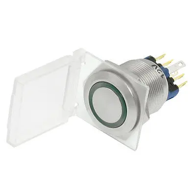 Green LED Waterproof Hand Button Switch 12V 6 Screw Terminals
Green LED Waterproof Hand Button Switch 12V 6 Screw Terminals