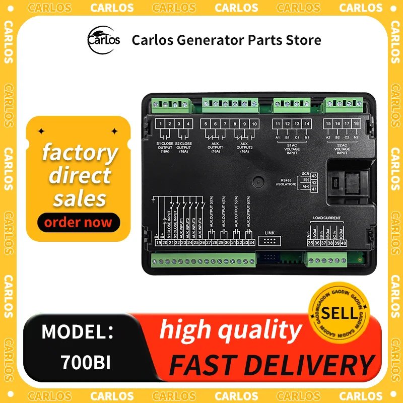 700BI дизельный генератор, детали SmartGen, электрический умный генератор Ats, панель контроллера, замена HAT700BI для детали генераторной установки Plc
700BI дизельный генератор, детали SmartGen, электрический умный генератор Ats, панель контроллера, замена HAT700BI для детали генераторной установки Plc