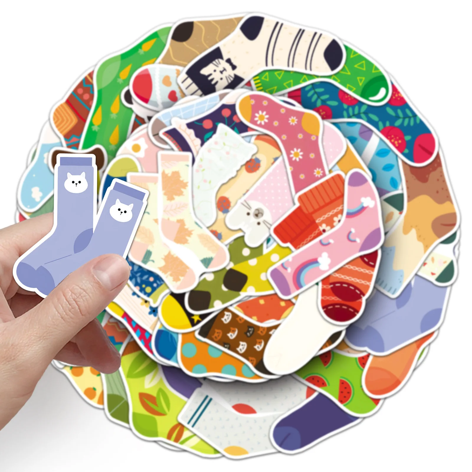 10/30/50PCS Cartoon Colorful Sock Stickers Creative Graffiti DIY Scrapbook Computer Desk Laptop Phone Case Decal Kids Toy
10/30/50PCS Cartoon Colorful Sock Stickers Creative Graffiti DIY Scrapbook Computer Desk Laptop Phone Case Decal Kids Toy