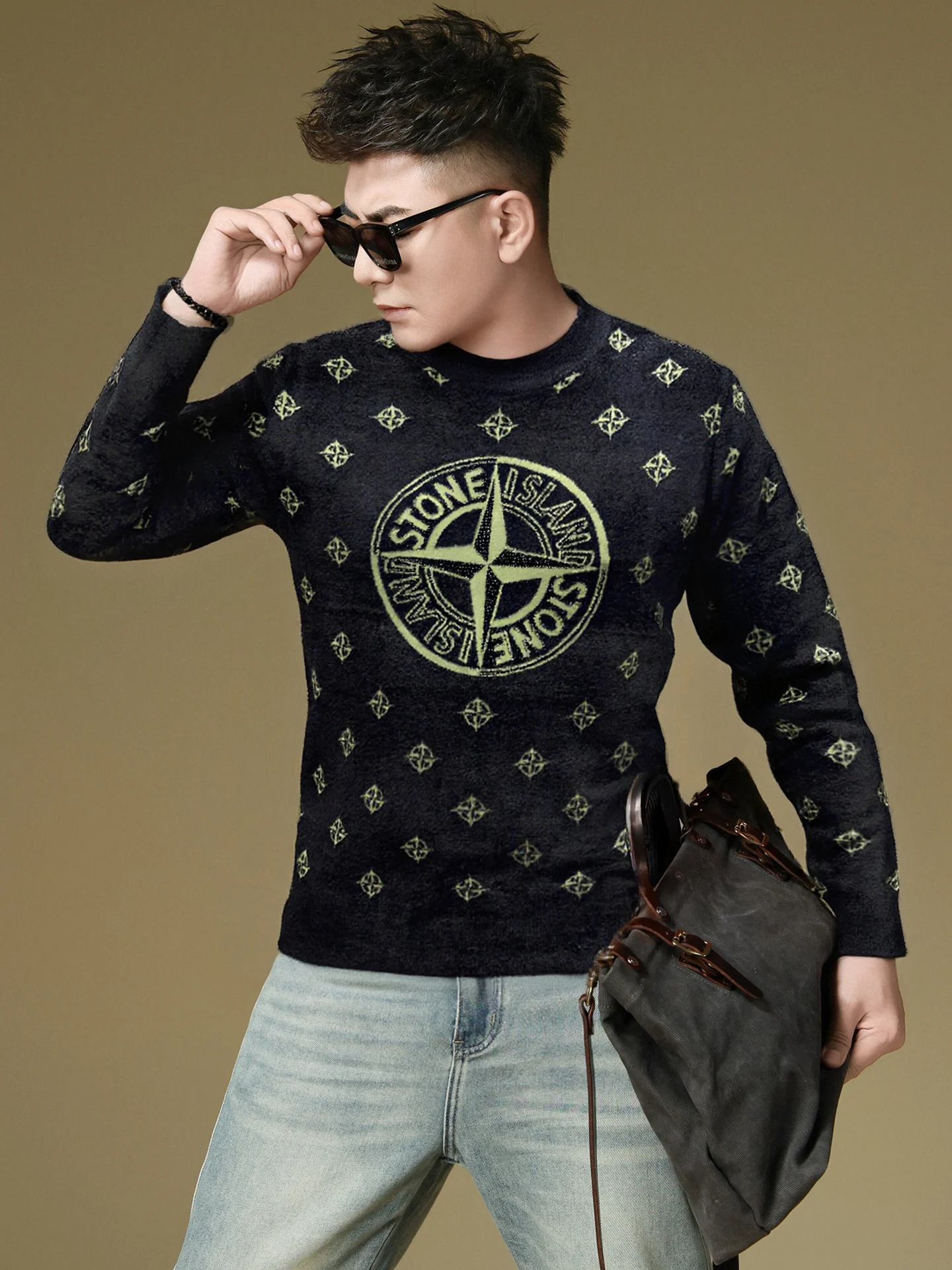 Мужской вельветовый свитер с круглым вырезом, вязаный, теплый, модный, повседневный, с длинными рукавами, для осени и зимы
Мужской вельветовый свитер с круглым вырезом, вязаный, теплый, модный, повседневный, с длинными рукавами, для осени и зимы