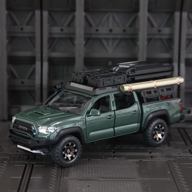 1:32 simulation Tacoma Travel alloy pickup off-road vehicle model doors can be opened rich in details, finely crafted
1:32 simulation Tacoma Travel alloy pickup off-road vehicle model doors can be opened rich in details, finely crafted