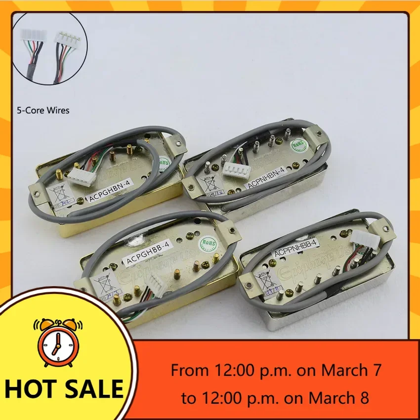 Q-X Music Store-1 Set Original Genuine Standard PRO Electric Guitar Alnico Humbucker Pickup Nickel /Gold Cover Guitar Accessorie
Q-X Music Store-1 Set Original Genuine Standard PRO Electric Guitar Alnico Humbucker Pickup Nickel /Gold Cover Guitar Accessorie