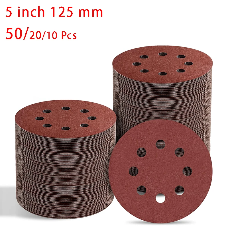 Sanding Discs 5 Inch 8Holes Hook and Loop 125mm Adhesive Sandpaper 40~2000 Grits For Random Orbital Sander Abrasive Sheets Tools
Sanding Discs 5 Inch 8Holes Hook and Loop 125mm Adhesive Sandpaper 40~2000 Grits For Random Orbital Sander Abrasive Sheets Tools