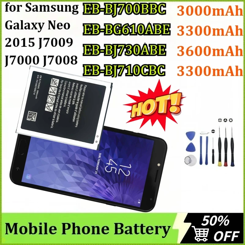 New Battery for Samsung Galaxy Neo 2015 J7009 J7000 J7008 J700F SM-J700f EB-BJ700BBC EB-BJ700CBE J7 Core/Prime,J7 2015 2016 2017
New Battery for Samsung Galaxy Neo 2015 J7009 J7000 J7008 J700F SM-J700f EB-BJ700BBC EB-BJ700CBE J7 Core/Prime,J7 2015 2016 2017