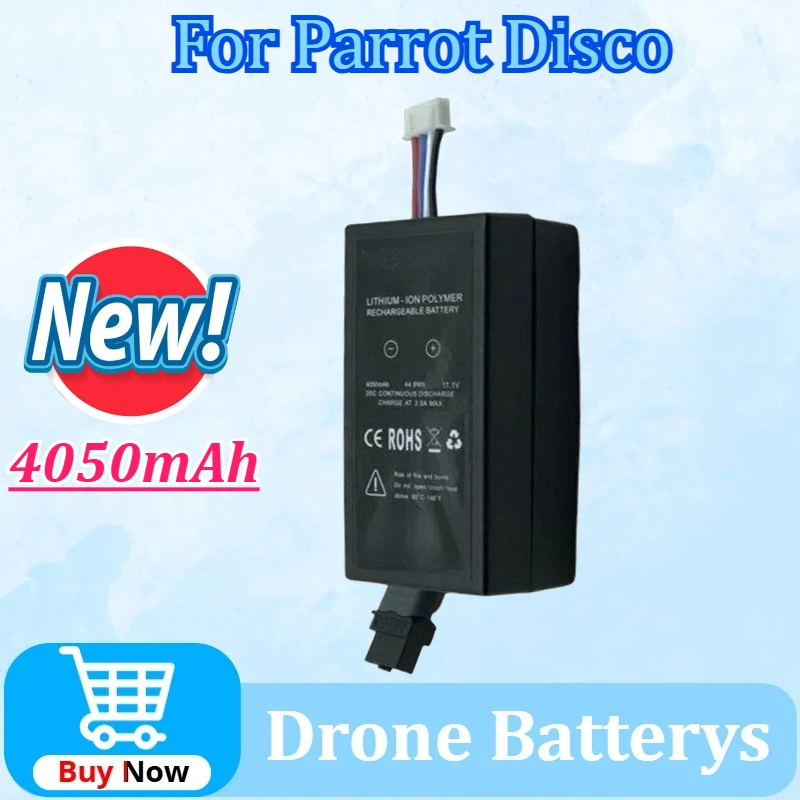 Newly upgraded 11.1V 4050mAh 44.9Wh Rechargeable UAV 20C Drone Battery for Parrot Disco Lithium-ion Polymer Rechargeable Battery
Newly upgraded 11.1V 4050mAh 44.9Wh Rechargeable UAV 20C Drone Battery for Parrot Disco Lithium-ion Polymer Rechargeable Battery