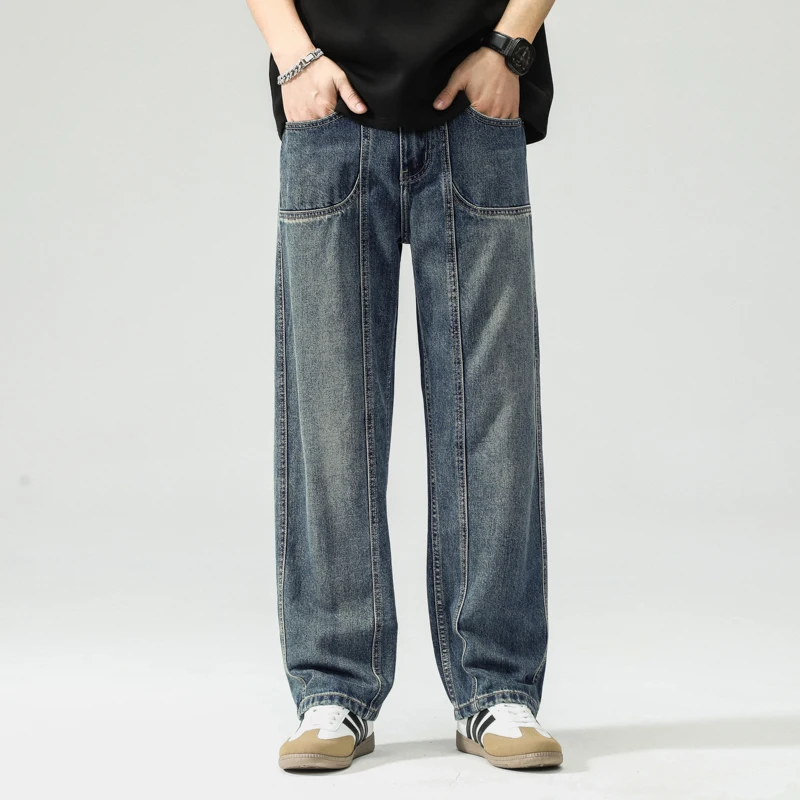 2025 Spring Autumn New Vintage Straight-Leg Jeans Men's American Style Trendy High Street Loose-Fit Wide-Leg Dragging Pants
2025 Spring Autumn New Vintage Straight-Leg Jeans Men's American Style Trendy High Street Loose-Fit Wide-Leg Dragging Pants