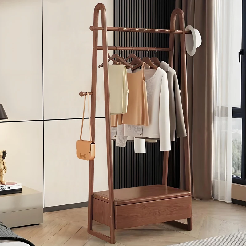 Solid Wood Bedroom Coat Racks Simple Minimalist Balcony Floor Coat Racks Vintage Nordic Recibidor De Entrada Mueble Furniture
Solid Wood Bedroom Coat Racks Simple Minimalist Balcony Floor Coat Racks Vintage Nordic Recibidor De Entrada Mueble Furniture