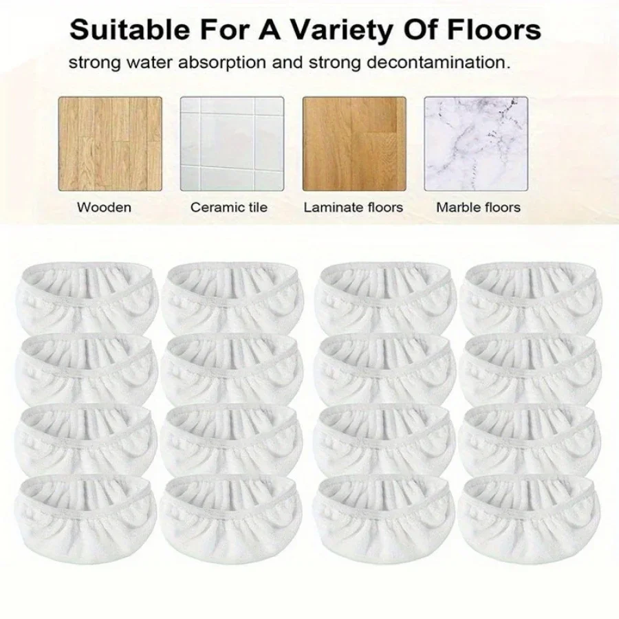 16 Piece White Mop Cloth, Floor Replacement Cloth, Suitable for Cleaning Daily Household, Dormitory, Office Hygiene
16 Piece White Mop Cloth, Floor Replacement Cloth, Suitable for Cleaning Daily Household, Dormitory, Office Hygiene