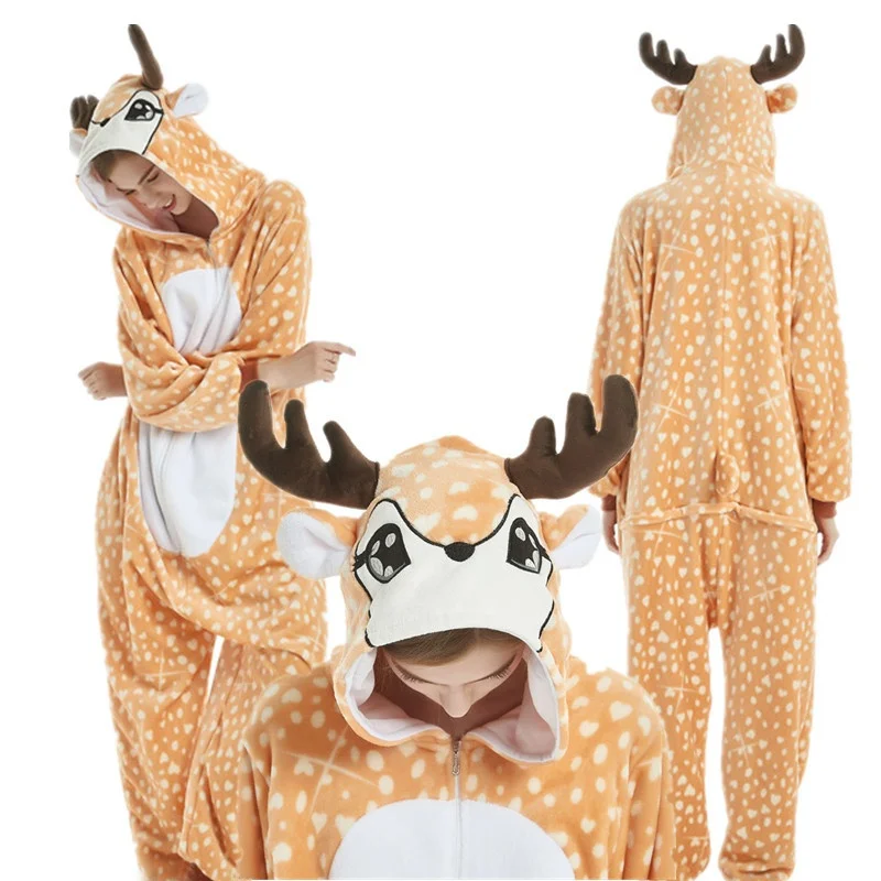 Halloween Animal Deer Onesie Performance Costume Christmas Deer Parent-Child Outfit Nightclub Party Game Uniform
Halloween Animal Deer Onesie Performance Costume Christmas Deer Parent-Child Outfit Nightclub Party Game Uniform