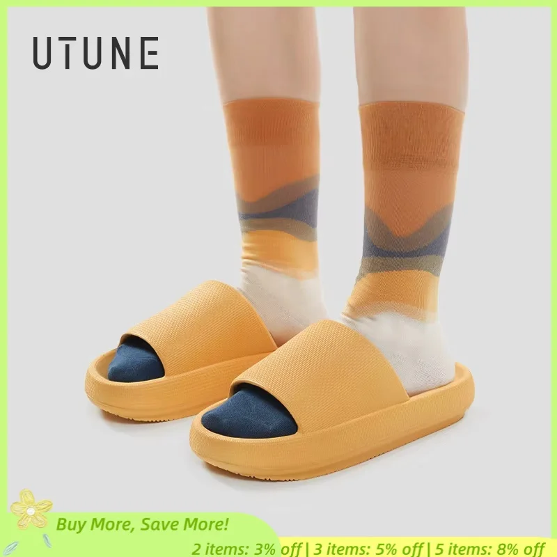 UTUNE 4.5CM Sandal Slides Women Men Couple Thick Sole Soft Indoor Platform House Shoes Men Bathroom Home Summer EVA Non-slip San
UTUNE 4.5CM Sandal Slides Women Men Couple Thick Sole Soft Indoor Platform House Shoes Men Bathroom Home Summer EVA Non-slip San