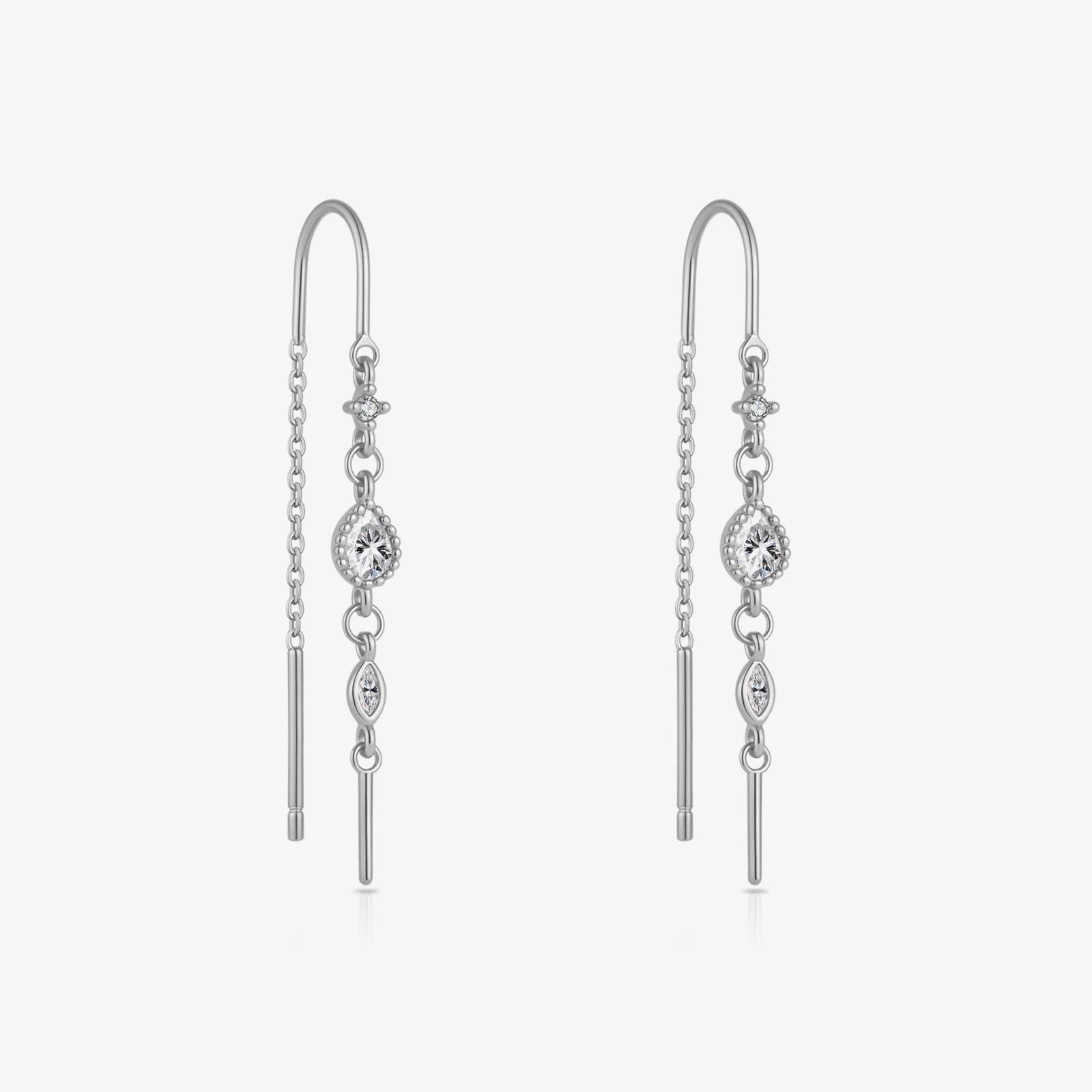 VEWANT Women 925 Sterling Silver Pear Shaped Colorful Zircon CZ Double Chain Long Drop Earrings Luxury Wedding Jewelry Fine Gift
VEWANT Women 925 Sterling Silver Pear Shaped Colorful Zircon CZ Double Chain Long Drop Earrings Luxury Wedding Jewelry Fine Gift