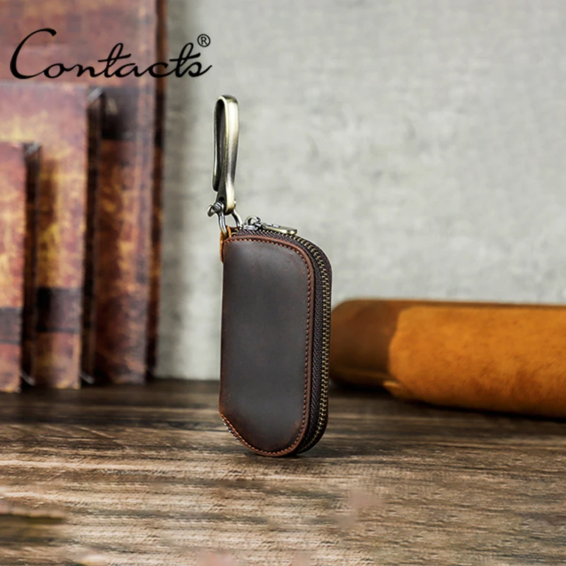 Кожаный брелок для ключей CONTACT'S, винтажный, с металлическим крючком, для мужчин, для ключей от машины, для путешествий, деловой подарок, органайзер для ключей
Кожаный брелок для ключей CONTACT'S, винтажный, с металлическим крючком, для мужчин, для ключей от машины, для путешествий, деловой подарок, органайзер для ключей