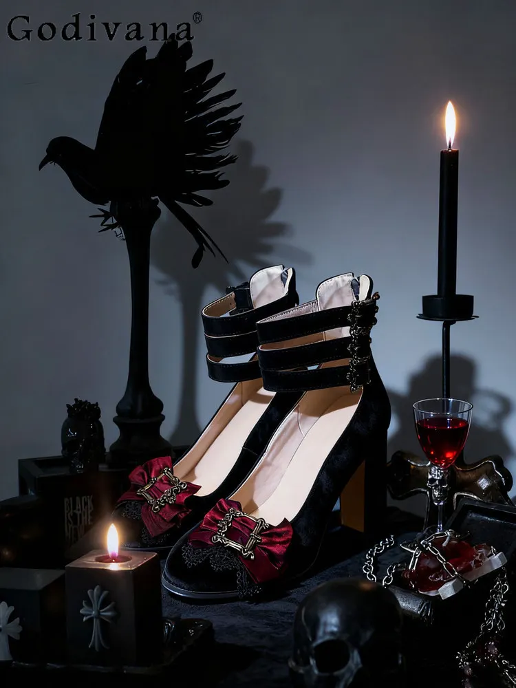 Japanese Original Elegant Retro Lolita High Heels Gothic Versatile Round Head Thick Heel Light Mouth Women's Single Shoes
Japanese Original Elegant Retro Lolita High Heels Gothic Versatile Round Head Thick Heel Light Mouth Women's Single Shoes