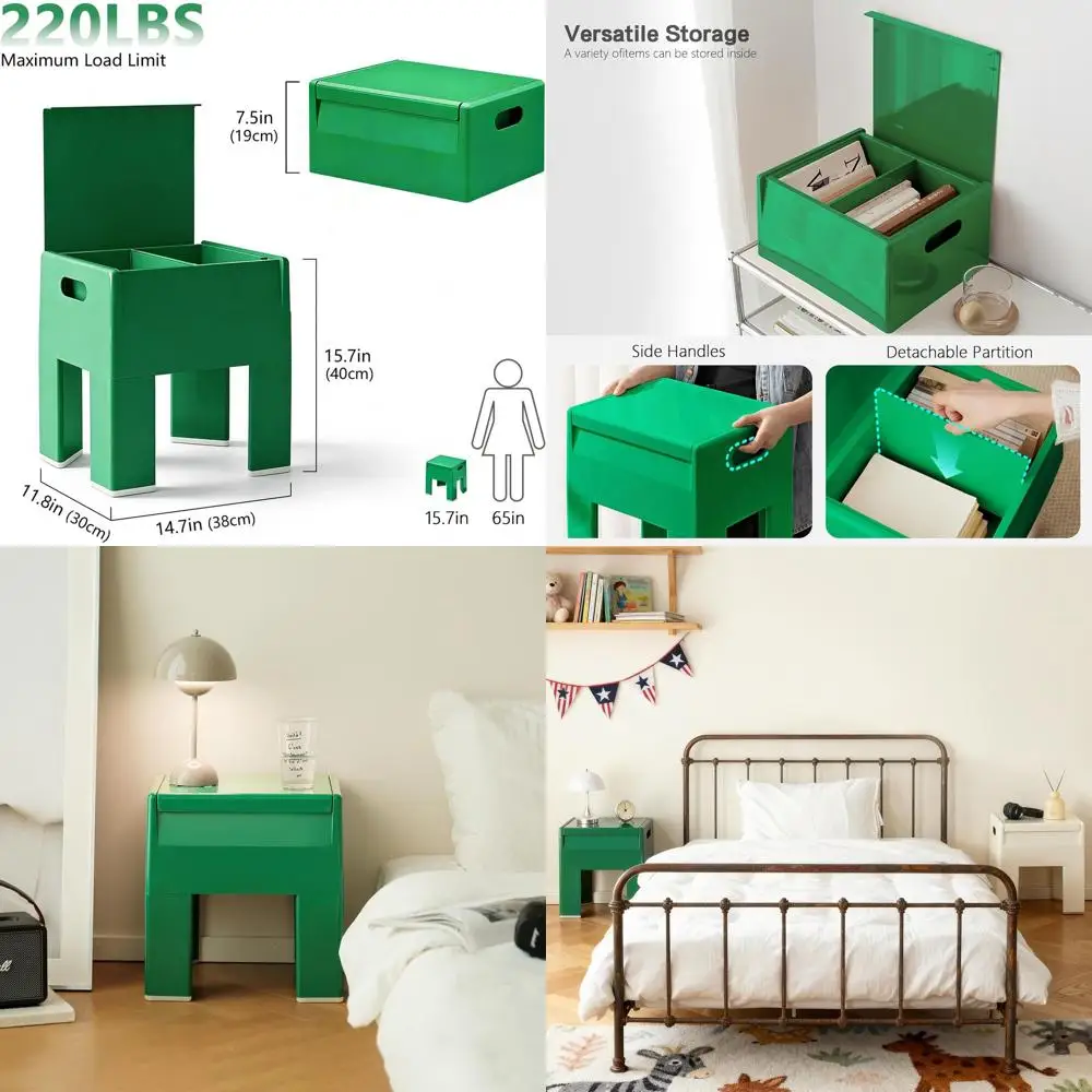 Многофункциональная пластиковая прикроватная тумбочка с местом для хранения, красочный маленький приставной столик для спальни, общежития и небольших помещений, простая сборка
Многофункциональная пластиковая прикроватная тумбочка с местом для хранения, красочный маленький приставной столик для спальни, общежития и небольших помещений, простая сборка