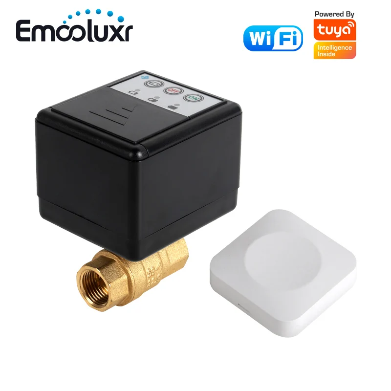 Tuya WiFi Smart Water Leakage Prevention Device Home Flood Alarm Kit Brass Valve 1/2 3/4 1 Inch With 1PC Wireless Water Sensor
Tuya WiFi Smart Water Leakage Prevention Device Home Flood Alarm Kit Brass Valve 1/2 3/4 1 Inch With 1PC Wireless Water Sensor