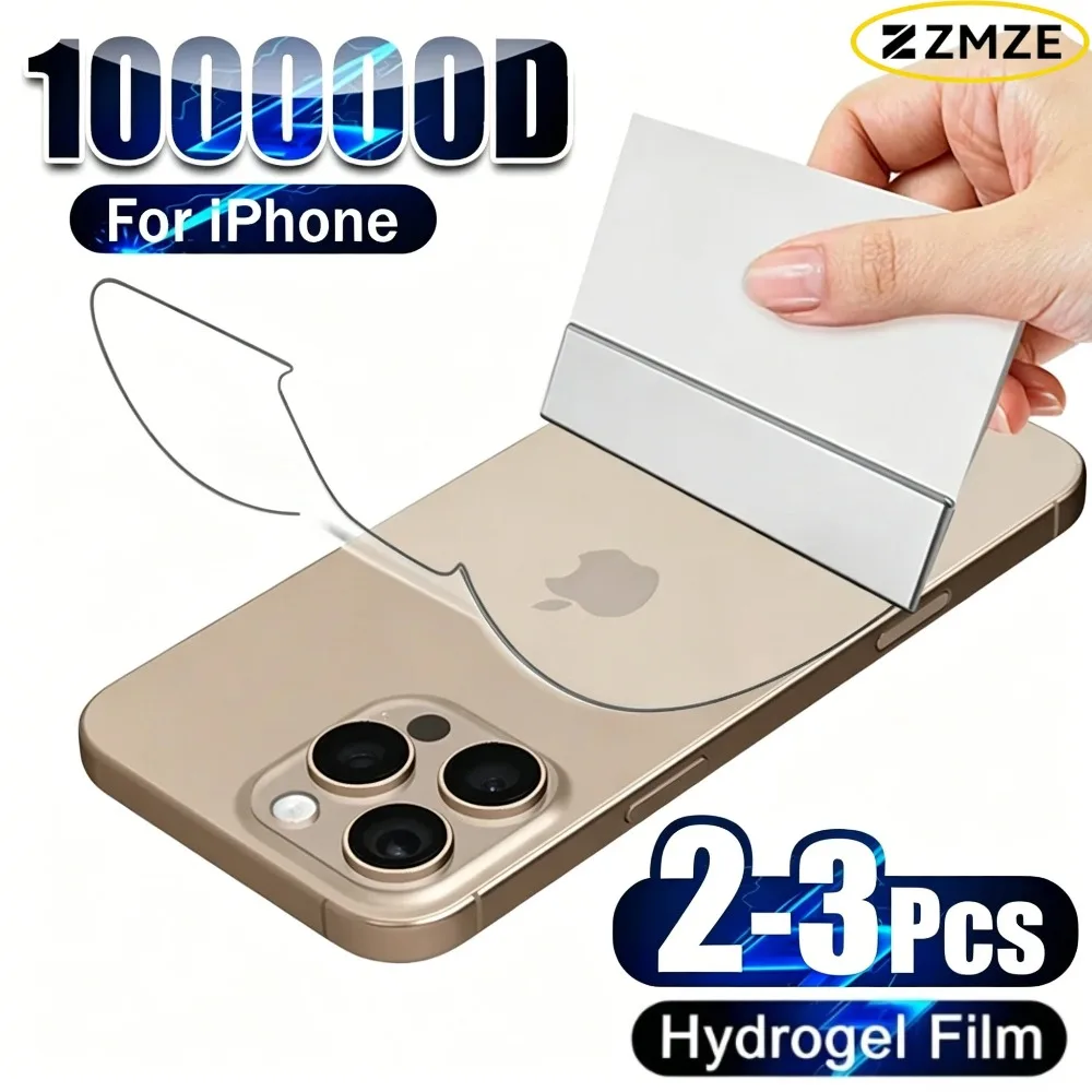 2/3Pcs Back Hydrogel Film for IPhone 17 16 15Pro Max 13 14 12 11 Soft Clear Screen Protector Anti-Scratch Anti-Shatter Back Film
2/3Pcs Back Hydrogel Film for IPhone 17 16 15Pro Max 13 14 12 11 Soft Clear Screen Protector Anti-Scratch Anti-Shatter Back Film