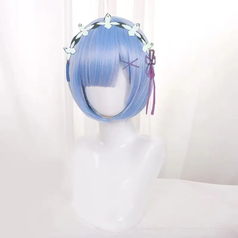 Rem Ram Short Straight Cosplay Wig Re:Zero Anime Lolita Heat Resistant Synthetic Hair for Cosplay Party Halloween
Rem Ram Short Straight Cosplay Wig Re:Zero Anime Lolita Heat Resistant Synthetic Hair for Cosplay Party Halloween