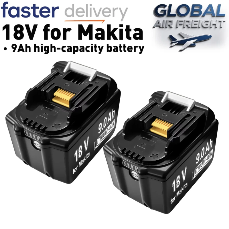 Оригинальный литий-ионный аккумулятор Makita 18В 9Ач для дрелей 18В, замена батарей BL1850 BL1860B BL1830 BL1840, новый
Оригинальный литий-ионный аккумулятор Makita 18В 9Ач для дрелей 18В, замена батарей BL1850 BL1860B BL1830 BL1840, новый