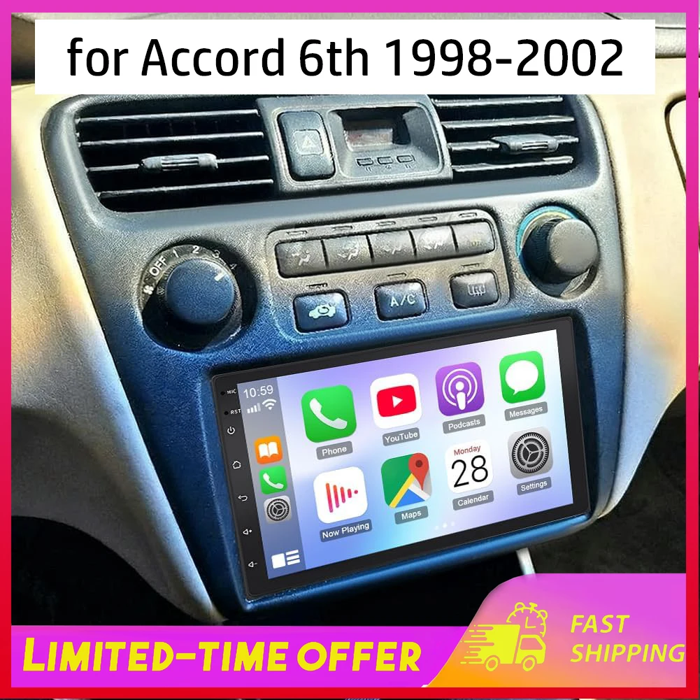 Для Honda Accord 6-го поколения (1998-2002) — 9-дюймовая автомобильная навигационная система Android 13 с поддержкой CarPlay и Android Auto, 2+32 ГБ, мультимедиа
Для Honda Accord 6-го поколения (1998-2002) — 9-дюймовая автомобильная навигационная система Android 13 с поддержкой CarPlay и Android Auto, 2+32 ГБ, мультимедиа