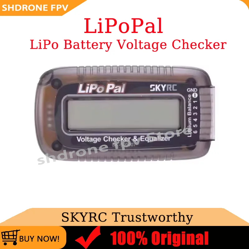 SKYRC LiPoPal Battery Checker 2-6S Lipo Battery Voltage Checker Voltage Display Range 0-5v Self Voltage Balancer
SKYRC LiPoPal Battery Checker 2-6S Lipo Battery Voltage Checker Voltage Display Range 0-5v Self Voltage Balancer
