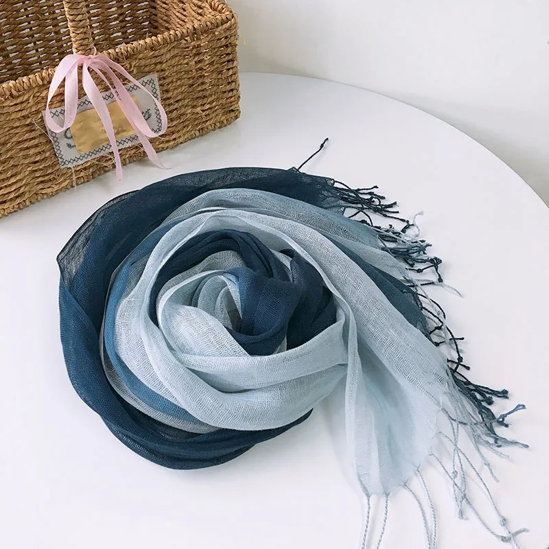 Scarf Linen Blue Women Summer Long Breathable Sunshine Protection Breathable Neck Wrap Shawl Accessory For Beach Spring Holiday
Scarf Linen Blue Women Summer Long Breathable Sunshine Protection Breathable Neck Wrap Shawl Accessory For Beach Spring Holiday
