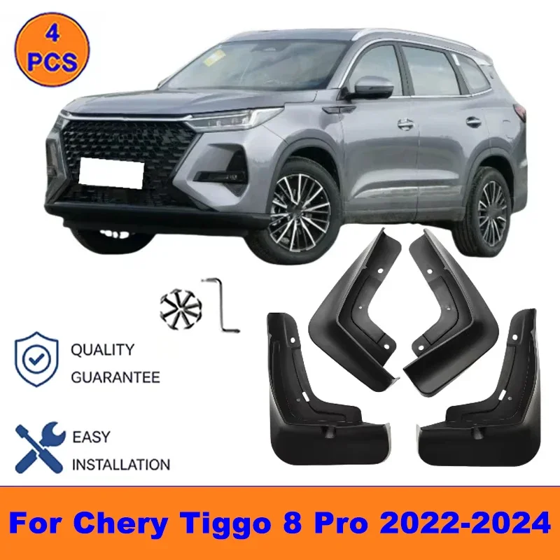 4Pcs Mud Flaps For Chery Tiggo 8 Pro 2022-2024 - Splash Guards Front&Rear Wheel Fender Mudguards Car Exterior Protection Parts
4Pcs Mud Flaps For Chery Tiggo 8 Pro 2022-2024 - Splash Guards Front&Rear Wheel Fender Mudguards Car Exterior Protection Parts