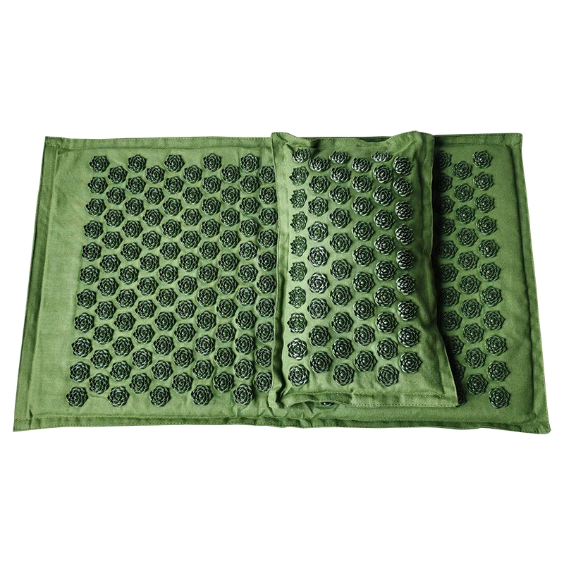 Fitness Yoga Spiky Mat Lotus Acupuncture Massage Mat Bed Pilates Linen Cotton Yoga Massager Cushion for Neck & Back Pain Relief
Fitness Yoga Spiky Mat Lotus Acupuncture Massage Mat Bed Pilates Linen Cotton Yoga Massager Cushion for Neck & Back Pain Relief