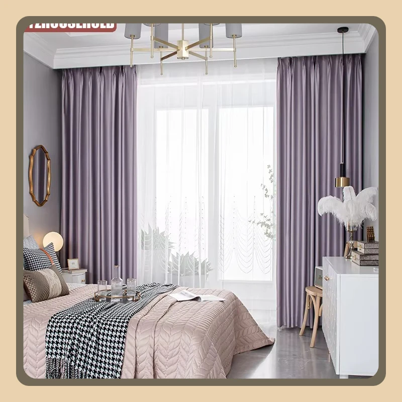 Simple Nordic Light Luxury Solid Color Curtains for Living Room Bedroom Blackout Curtain Custom Finished Partition Curtain
Simple Nordic Light Luxury Solid Color Curtains for Living Room Bedroom Blackout Curtain Custom Finished Partition Curtain