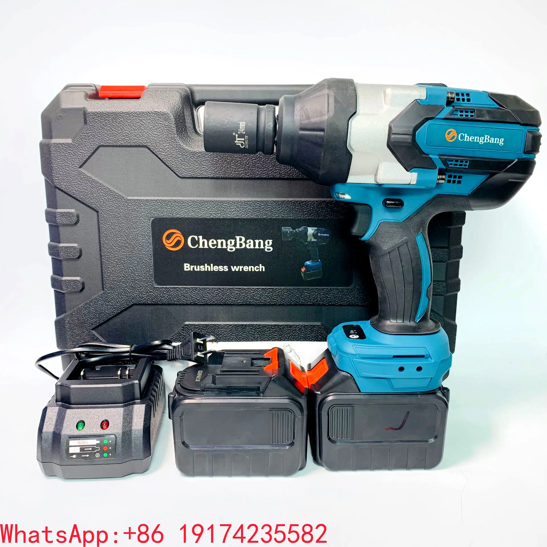 3/4" Heavy Duty Brushless Electric Impact Wrench 2000N.M Portable Cordless Battery Power Torque Wrench for Truck Tires Repair
3/4" Heavy Duty Brushless Electric Impact Wrench 2000N.M Portable Cordless Battery Power Torque Wrench for Truck Tires Repair