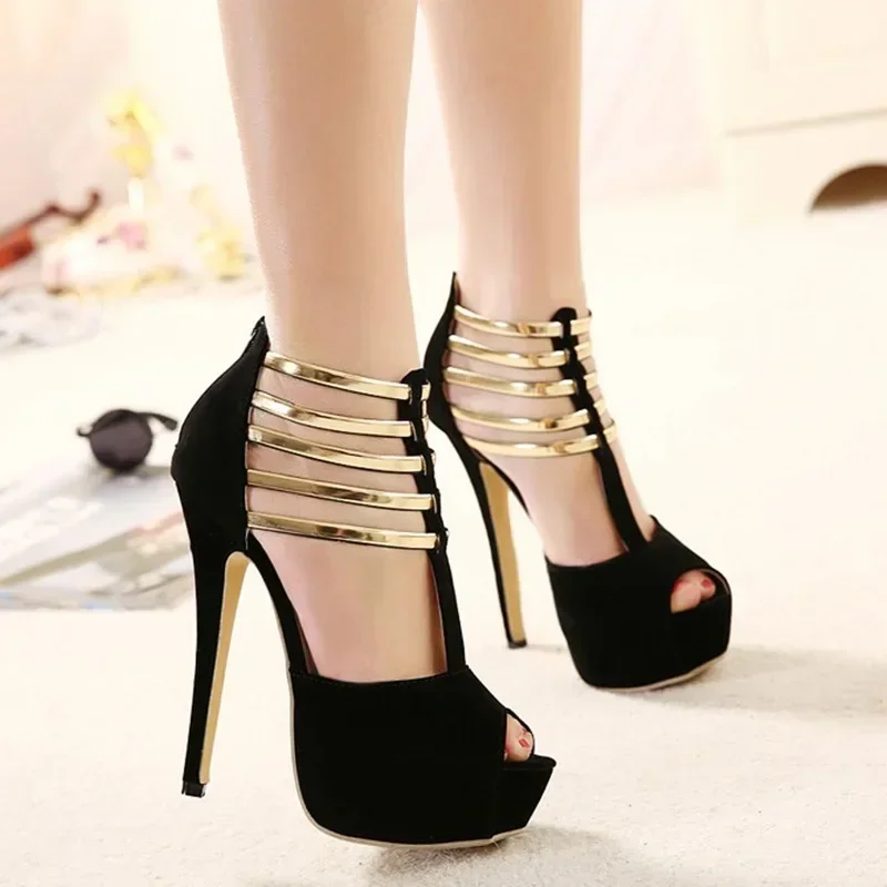 Women's Sexy High Heels Platform Elegant Metal Woman's Stilettos Wedding Pumps Black Red High Heel Shoes Summer Large Size 34 43
Women's Sexy High Heels Platform Elegant Metal Woman's Stilettos Wedding Pumps Black Red High Heel Shoes Summer Large Size 34 43