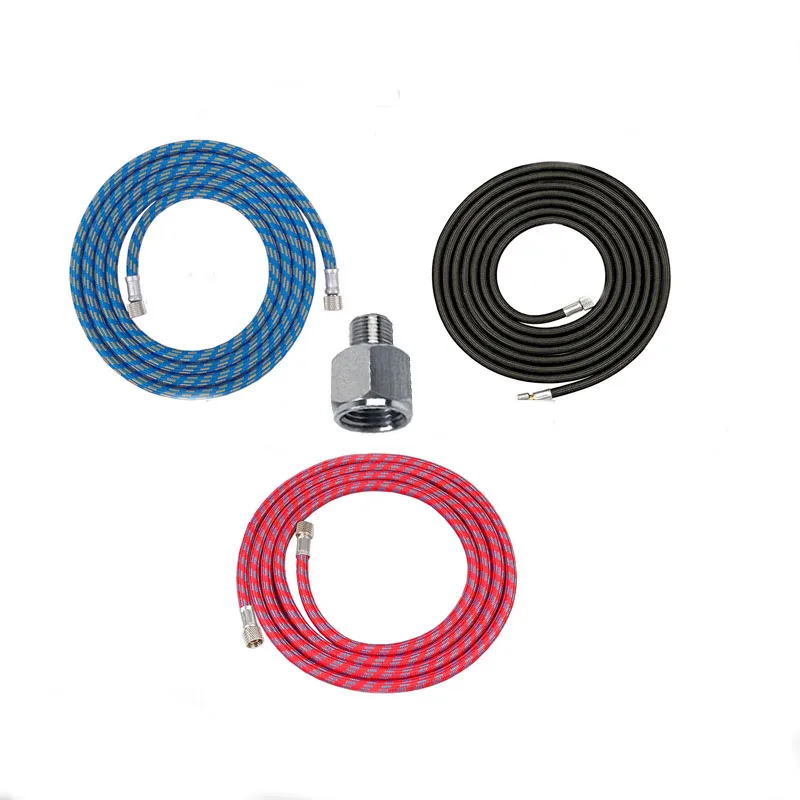 118.11inch Nylon Braided Airbrush Hose Set with 1/8" & 1/4" Fittings for Airbrush and Air Compressor Connection
118.11inch Nylon Braided Airbrush Hose Set with 1/8" & 1/4" Fittings for Airbrush and Air Compressor Connection