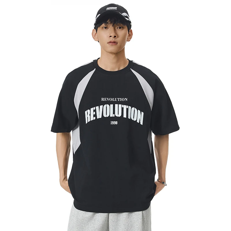 Men Summer Streetwear Fashion Splice Mesh Printed Loose Casual Short Sleeve T-shirt Cityboy Oversize T Shirt Unisex Tshirt
Men Summer Streetwear Fashion Splice Mesh Printed Loose Casual Short Sleeve T-shirt Cityboy Oversize T Shirt Unisex Tshirt