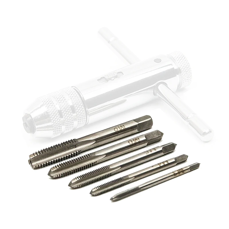 5Pcs/Set Without Wrench 5 Size M3-M8 Thread Screw Taps Set Manual Tapping Tool Repair Tap Tapping
5Pcs/Set Without Wrench 5 Size M3-M8 Thread Screw Taps Set Manual Tapping Tool Repair Tap Tapping