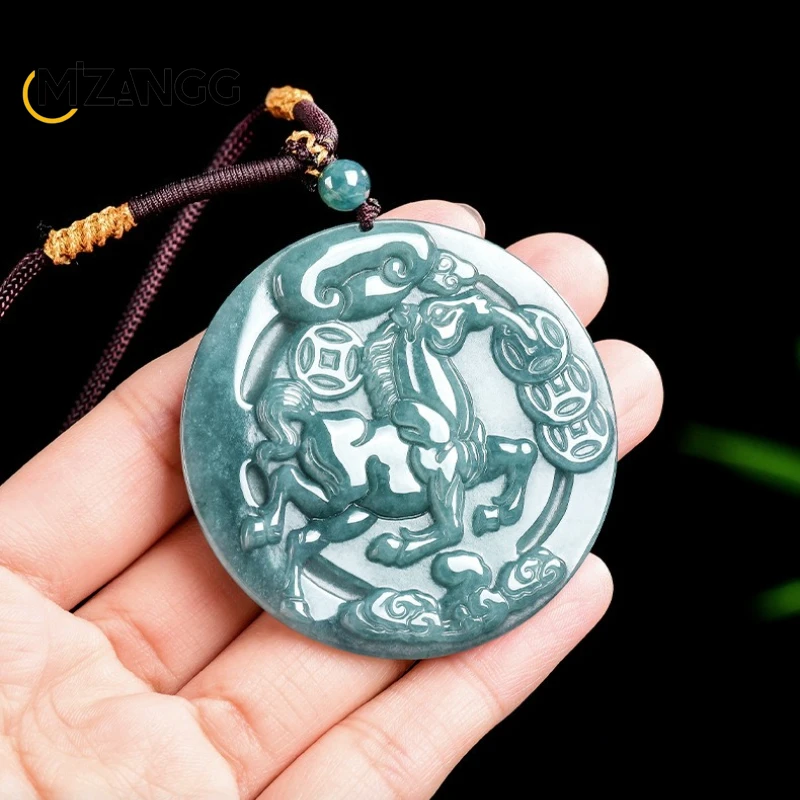 Подлинный кулон из жадеита класса А с изображением зодиакального коня – стильное, минималистичное ожерелье для мужчин и женщин, талисман на удачу.
Подлинный кулон из жадеита класса А с изображением зодиакального коня – стильное, минималистичное ожерелье для мужчин и женщин, талисман на удачу.